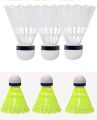 6 Ps Badminton Shuttle Cork Plastic. 