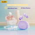 Realfit F4 Mini ANC Bluetooth Earphones 40dB Active Noice Cancellation HIFI Heavy Bass Wireless Earbuds for realme xiaomi.