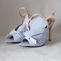 Bow Shoes Luxury Sandals Large Size High Heels Buckle Fashion Big High-heeled Comfort Multicolored Strap Girls Casual Scandals R. 