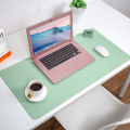 Custom leather mouse pad large solid color computer desk mat anti-slip learning desk mat support printed pattern logo.