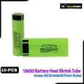 NCR18650B 18650 Battery Heat Shrink Tube | Green PVC Cover Wrap | DIY Cell Insulation Sleeve. 