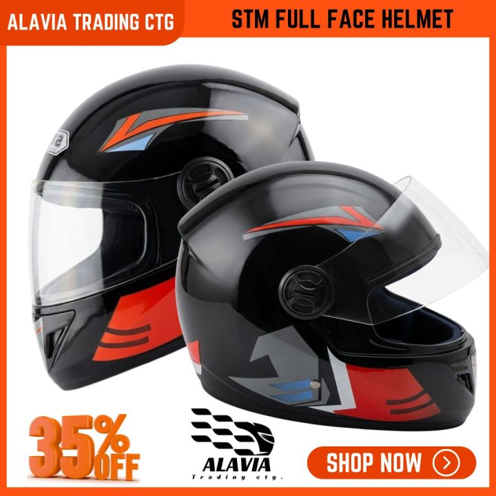 STM%20Premium%20Full%20Face%20Motorcycle%20Helmet%20with%20Graphic%20Design,%20Adjustable%20Strap,%20and%20Removable%20Visor%20-%20New%20-%20Image%206