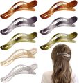 korean style hair claw Women  band DuckBill claw Clip Alligator Hair Claw Clips for Women Flat Alligator Hair Clips for Styling Sectioning Strong Hold Matte Big Hair Clips For Styling Duckbill. 