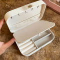 Leather High Jewelry Storage Box Fashion Portable Exquisite New Earrings Earrings Earrings Necklace Bracelet Jewelry Box Wholesale. 