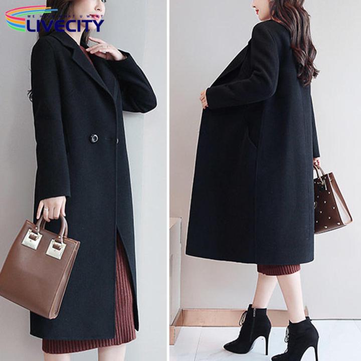 Mid-length%20Woolen%20Cardigan%20Stylish%20Women's%20Woolen%20Coat%20with%20Lapel%20Pockets%20Trendy%20Mid-length%20Cardigan%20for%20Autumn/winter%20Women%20Woolen%20Coat%20-%20Image%204