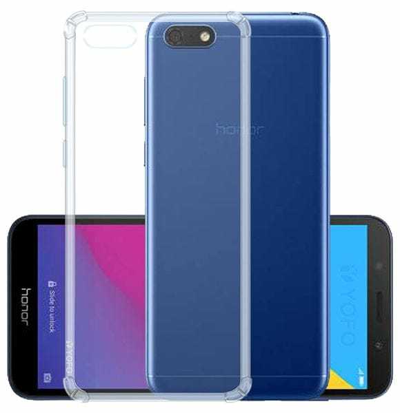 For Honor 7S Soft Silicon Transparent Bumper Case Back Cover