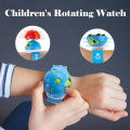 Rotating Gyro Watch Toy power battle watch car toy Spinning Top Pull Back Car Interactive Gift Educational toys for children. 