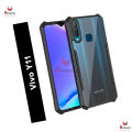 For Vivo Y11 2019 Mobile Cover Edge-Reinforced Shockproof Cushion Back Clear. 