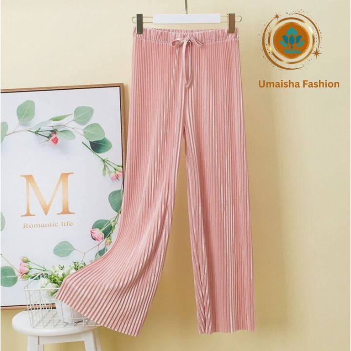 Korean%20Pajamas%20Palazzo%20Women%20Pallazo%20Plus%20Size%20Girls%20Palazo%20Bootcut%20Muslimah%20Bottoms%20Attire%20-%20Image%208