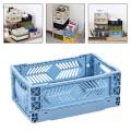 Collapsible Storage Crate Storage Bin Organizer for Kitchen Classroom Office. 