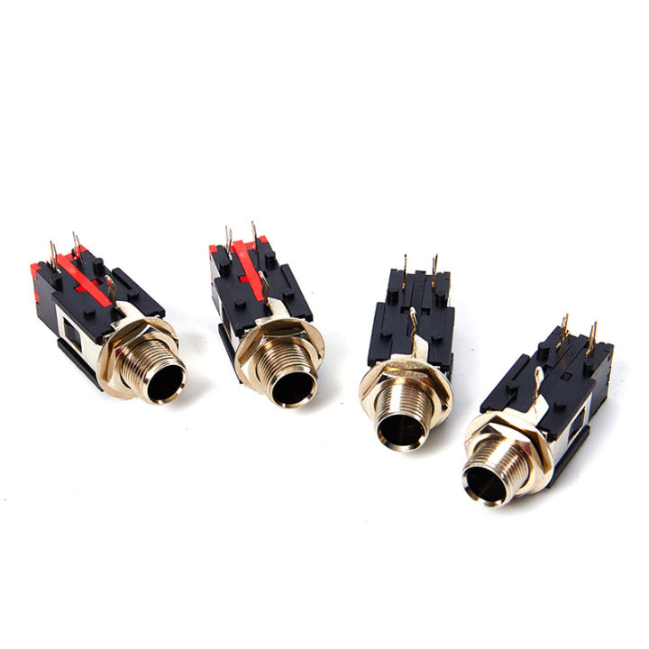 2Pcs%206.35mm%20Audio%20Headphone%20Jack%201/4%20inch%205%20Pin%20Audio%20Microphone%20Female%20Socket%20Panel%20Mount%20Solder%20Conenctor%20-%20Image%208
