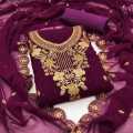 Exclusive Embroidered Three-Piece Salwar Kameez for Women - Stylish Dress Set. 