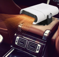 Cigarette Lighter Car Heater Quick Heating Defroster Fan with Bracket Base for Car Truck (White). 