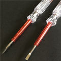 Measuring neon bubble electrician transparent one letter screwdriver hardware contact type test electric pen. 