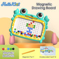 HelloKimi Kids Learning Toys Magnetic Drawing Board Doodle Board Kids Educational Toy Creative Parent-child Interactive Games Toy with Magnetic Pen and Learning Cards for Boys Girls 3 4 5 6 Years Old.