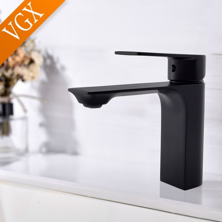 VGX%20Bathroom%20Faucets%20Matte%20Black%20Basin%20Mixer%20Sink%20Crane%20Faucet%20Gourmet%20Hot%20Cold%20Water%20Tap%20Washbasin%20Brass%20Single%20Hole%20Tapware%20-%20Image%207