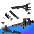 Hardware Accessories L-shaped Foldable Desktop Bracket Punch-free Space-saving Desktop Extension Plate Rack Heavy-duty Adjustable Desk Keyboard Tray Slide Extender Desk Keyboard Computer.
