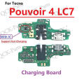 For Tecno Pouvoir 4 LC7 Charger Board For Tecno Spark 5 Air LC8 USB Charging Port Board Dock Plug Socket Jack Connector Flex Cable For Tecno Spark 7 KF6 Pro.