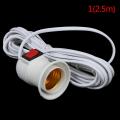 【Prime deal】 2.5M 4M E27 Lamp Base Holder US Hanging Light Bulb Socket Cord With Switch.