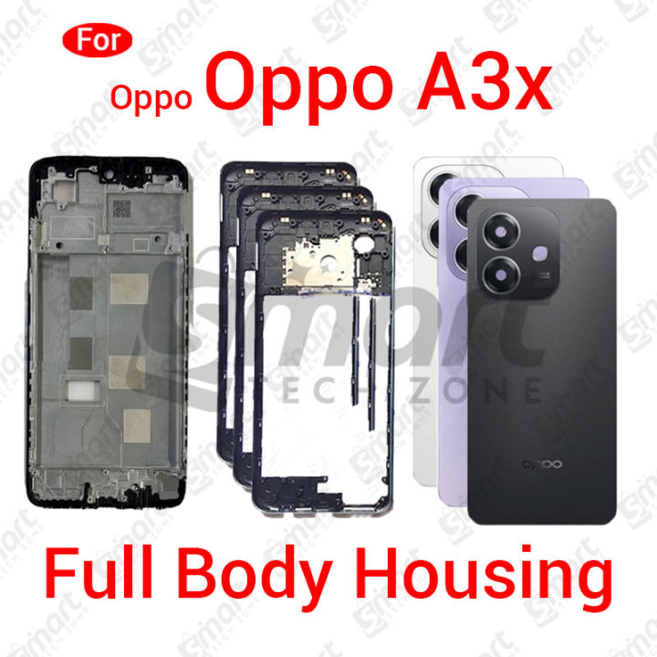 Oppo A3x Full Body Housing With Camera Glass (LCD Frame, Side/Middle Frame, Back Panel/Backshell)