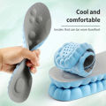 Sports Shock Absorbing Insole Unisex 4D Massage Shoes Pad Super Soft Latex Sports Insole For Feet Running Basket Shoe Sole.