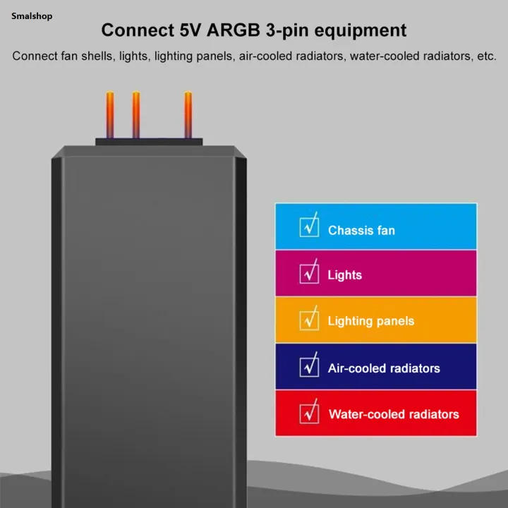 Smalshop%20%E3%80%90Dream%20Sailing%20Store%20%E3%80%91Remote%20Fan%20Light%20Controller%20PC%20Accessories%205V%20Symphony%20ARGB%20SATA%E2%80%91Pin%20-%20Image%202