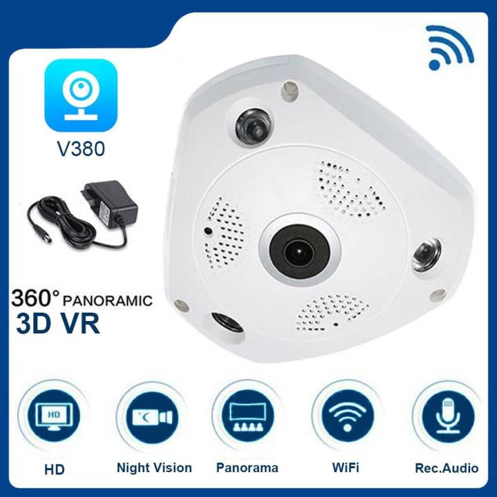 360° VR Panoramic Wifi IP Camera Wireless Wired CCTV Security Camera
