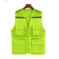 【On Sale】 Quasar Mesh Director Waistcoat Men's Reflective Stripes Fishing Camping Vest with Multi Pockets Lightweight Mesh Design Breathable Sleeveless Director Vest for Outdoor Activities Reflective Safety Waistcoat. 