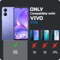 for Vivo Y17s Clear Case Shockproof Transparent Hard Phone Back Cover.