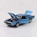 Diecast Mini Auto 1:32 Dodge Charger The Fast And The Furious Alloy Car Models Kids Toys For Children Classic Metal Cars Blue.