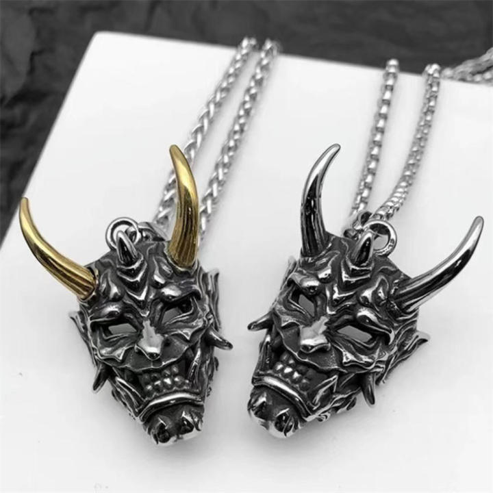 Punk%20Hop%20Rock%20Necklace%20Jewelry%20Horror%20Halloween%20Gift%20Exquisite%20Gothic%20Ghost%20Pendant%20Necklace%20Men's%20Classic%20Retro%20-%20Image%204