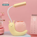 Snail Desk Lamp USB Charging Pen Holder Lamp Kid LED Night Light Reading Lamp With Pen Organizer Table Light. 