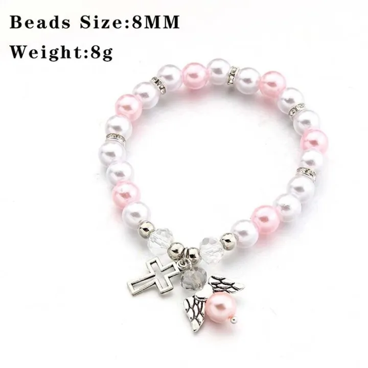 Religious%20Pearl%20Bracelet%20Angel%20Wing%20Cross%20Beaded%20Bracelet%20Baby%20Shower%20Girl%20Boy%20Baptism%20Gift%20-%20Image%206