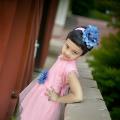 New Stylish Kids party dress For Baby Girl 0-12 years with free hair band.