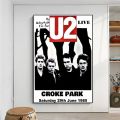 Rock Band Star U2 Music Poster No Framed Kraft Club Bar Paper Vintage Poster Wall Art Painting Bedroom Study Stickers. 