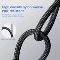 FLOVEME 4 in 1 Fast Charging 3A High Current Nylon Braided Cable For iPhone iPad Type C Charge Type-C To iPhone & Type-C To Type-C & USB A To Type-C & USB A To iPhone.