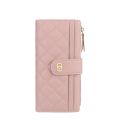 New Women Wallets Plaid Pattern Soft PU Leather Long Female Purse With Zipper Quality Fashion Card Holder Wallet For Women.