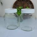 Good quality 750 ml. 2 Pcs Glass Jar for Kitchen & Dining. Glassware Food container with original cap. 