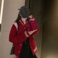 Spring, Autumn and Winter Stars Same StyleinsWoolen Cloth Baseball Jacket Men and Women Students Loose Korean Style Couple Jacket.