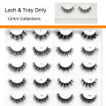 Wholesale Lots Bulk Lashes Faux Mink 10/20/30/40/50/100 Pairs Lash Tray Only Natural Fluffy 10/12/15/20mm Eyelashes. 