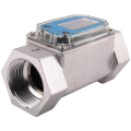 1.5 Inch Digital Turbine Flow Meter LCD Display Fuel Water Flow Meter, Flowmeter Fit for Gasoline Water.