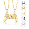 Cayi game machine necklace handle couple necklace a pair of magnet magnets personality men and women Valentine's Day gifts.
