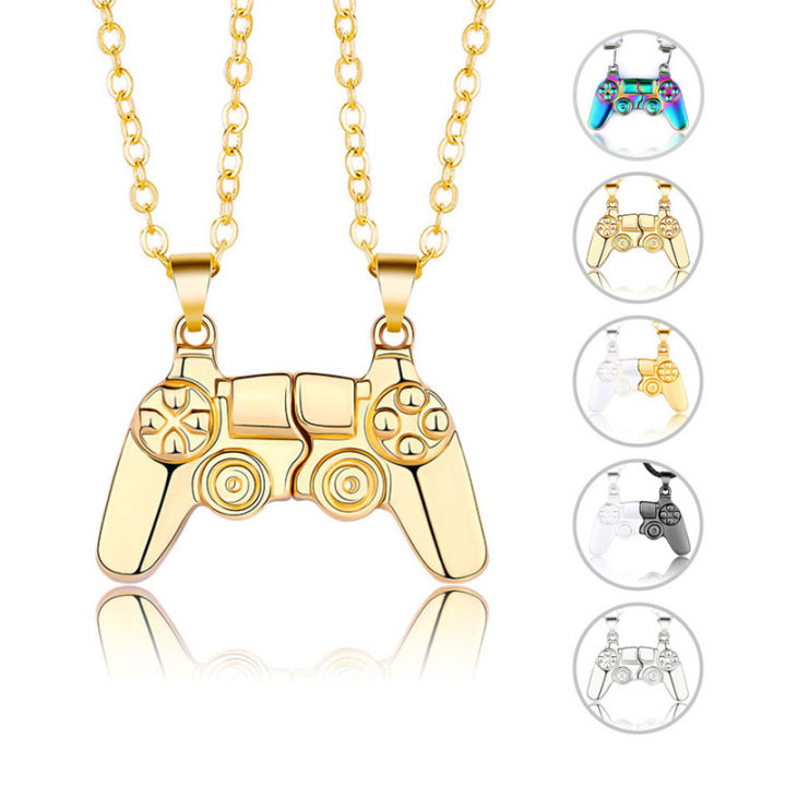 Cayi game machine necklace handle couple necklace a pair of magnet magnets personality men and women Valentine's Day gifts