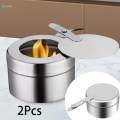 2Pcs Chafing Dish Fuel Cans Parties Fuel Cans Holder Set for Buffet Party. 