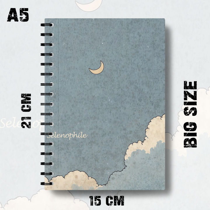 Notebook%20Aesthetic%20Sky%20Half%20Moon%20Design%20Writing%20Pad%20K716%20-%20Image%202