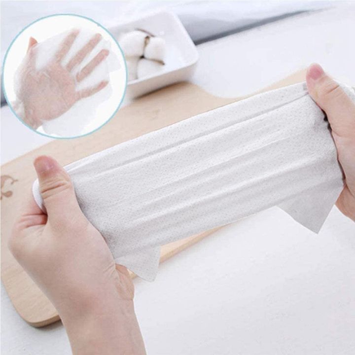 100%20Pcs%20Compressed%20Towels%20Portable%20Disposable%20Compressed%20Cotton%20Coin%20Tissue%20Towel%20for%20Travel,%20Camping,%20Hiking%20-%20White%20&%20pink%20-%20Image%203