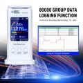 KOGEEK LCD CO2 Monitor Carbon Dioxide Tester Multifunctional Air Quality Detector USB Rechargeable CO2 Meter Temperature Humidity Monitor 80000 Groups Data Logger Air Analyzer.