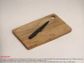 Wooden Chopping Board, Cutting Board, Serving Tray for Kitchen Vegetables, Fruits & Cheese | Natural Acacia Wood | Natural Color, 35x21.5x1.5 cm | Handcrafted in Bangladesh. 