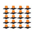 50Pcs 1/4Inch Pipe Mini Valve 4/7mm Hose Controller Baed Adapter. 