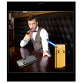 Flint Gas Lighter Retro Jet Torch Turbo Lighter Metal Lighter Mini Cigarette Accessory Lighter Gadgets For Men. 